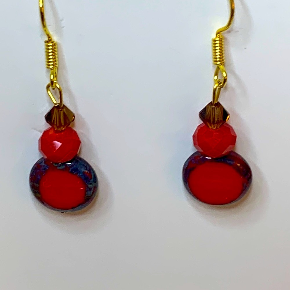 🐱Handmade Swarovski Crystal earrings